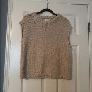 Velvet (from Evereve) Tan Crew Neck Sweater